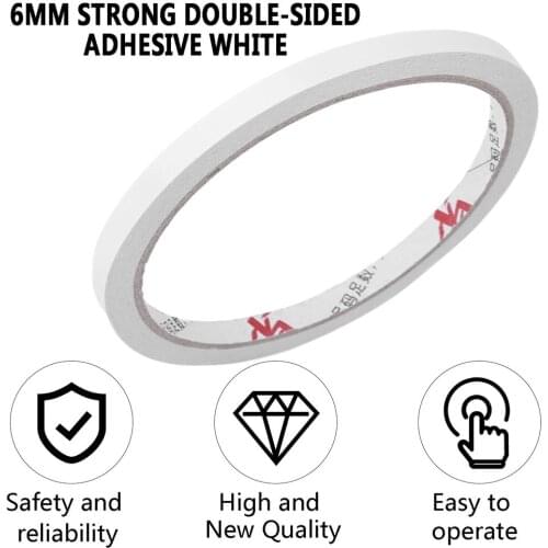 6MM Super Strong Adhesion Double Sided Sticky Tape Home Office Powerful Doubles Faced Adhesive For Office Use Hot Sale