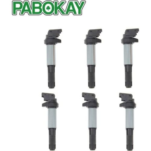 6 pieces x Ignition Coils for BMW 320 325 330 E46 525 530 E39 E60 Series 1 5 12131712219 12131712223 12137551260