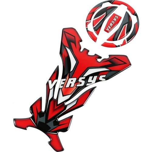 Motorcycle Accessories 3D Resin GEL Sticker Sets Reflective Stickers Tank Decal Protector Pad Set for KAWASAKI Versys 650 1000