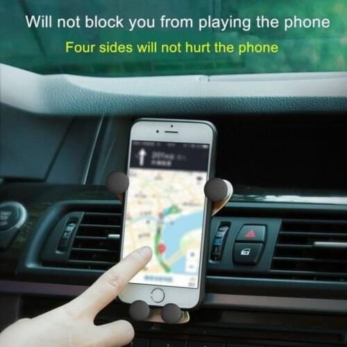 Auto Smartphone GPS Holder Car Phone Holder Air Conditioning Vent Gravity Holder For HUAwei Xiaomi IPhone Interior Accessories