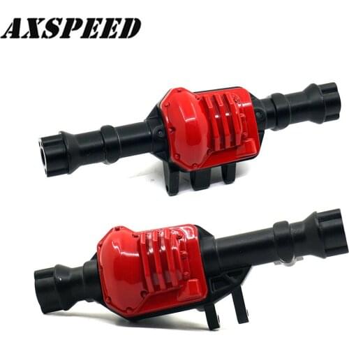AXSPEED Front & Rear Axle Housing Alloy Metal Axle Shell for 1/10 RC Crawler Traxxas TRX-4 TRX4 Upgrade Parts