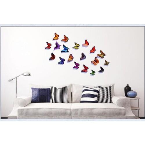 Butterfly Wall Sticker Wallpaper for Men Women Kids Room Decoration Stickers Bedroom Decals DIY Home Decorative Stickers