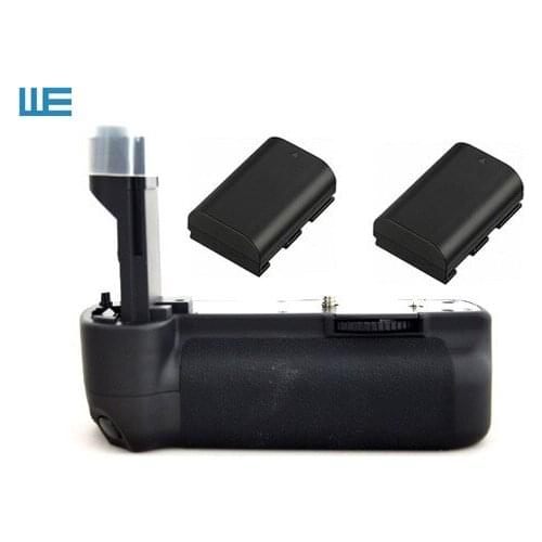 BG-E6 Equivalent Battery Grip + 2pcs LP-E6 Batteries for Canon EOS 5D Mark II Digital SLR Camera