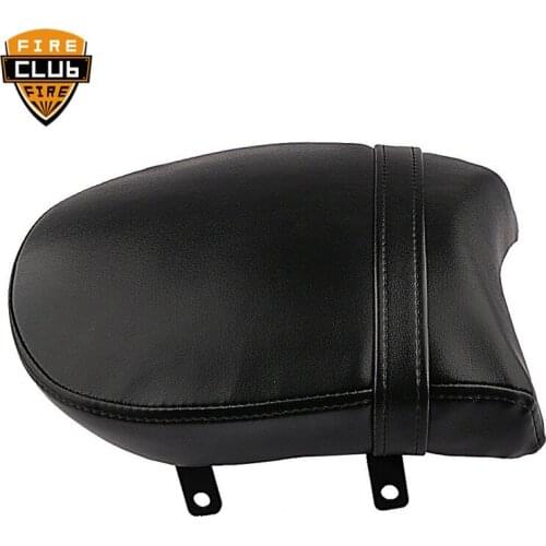 Black Leather Motorcycle Rear Passenger Seat Pillion Cushion Pad For Victory Vegas 8-Ball High Ball Low Kingpin Deluxe Tour
