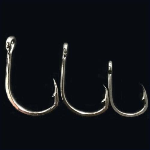CN06 7/0 100pcs Stainless steel Assist hook Sea Fishing Jigging Hook