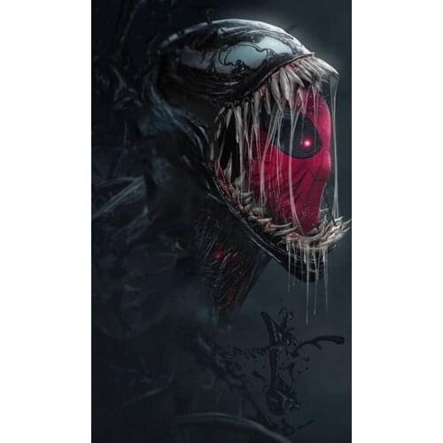 Marvel Character Venom Let There Be Carnage Spiderman Bust Figure Model Toys 16cm