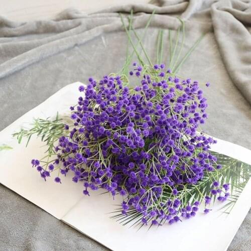 1 Bunch Artificial Fake Silk Gypsophila Flower Wedding Bouquet Decor Mariage For Home Wedding Decorations Fake Flower