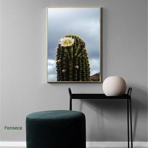 Cactus Flower Canvas Painting Nordic Floral Poster And Print Scandinavian Home Decoration Wall Art Picture For Living Room Decor
