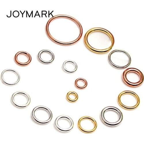Round Closed Soldered Solid Sterling Silver Jump Rings Split Rings DIY Jewelry Findings 100pcs/lot SJR-CR0.7x3mm