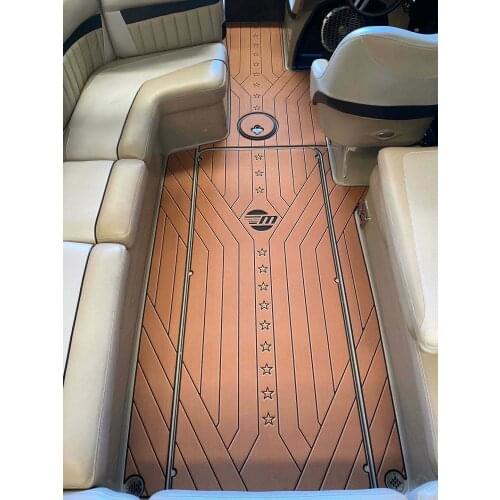 2015-2017 malibu 24mxz Cockpit 1/4" 6mm EVA Faux Teak Decking Non-slip mat