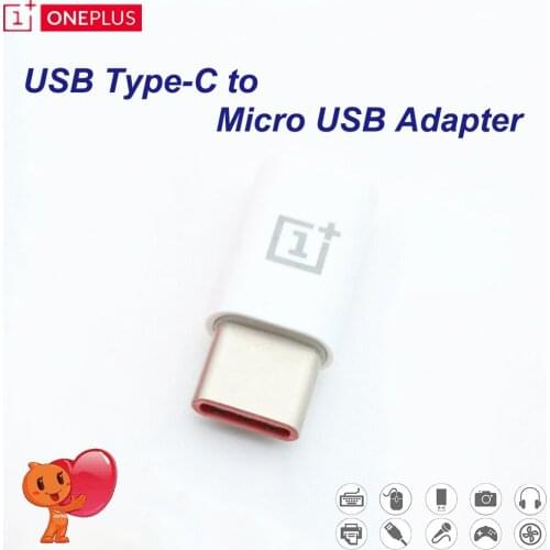 Original Oneplus 8 7T 7Pro Micro USB TO Type C Charging Data Transmission Cable Converter Adapter For One Plus 3 3T 5 5T 6 6t 7