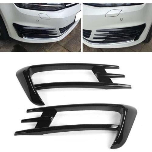 2pcs Front Fog Lamp Eyebrow Eyelid Cover Trim Decoration Fit for MK7 2013 2014 2015 Car accessories
