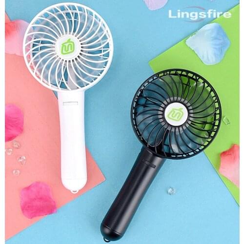 Mini Portable Fan Air Cooling USB Fan Travel Personal Handheld Fan With 18650 Rechargable Battery Gear Adjustment Wind