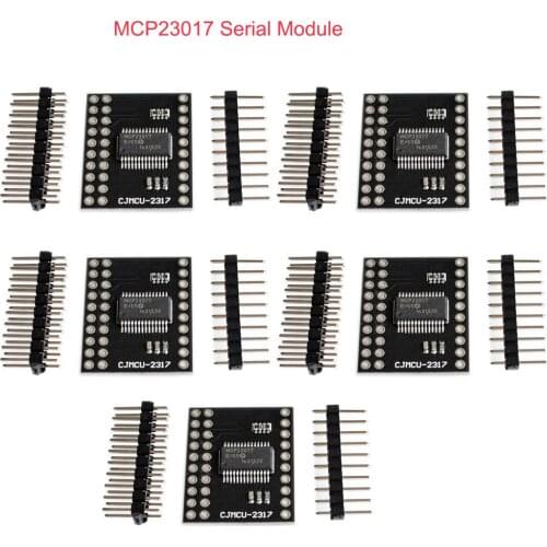 5Pcs MCP23017 Serial Module IIC I2C SPI MCP23S17 Bidirectional 16-Bit I/O Expander Pins 10Mhz Serial Interface Module FZ3421