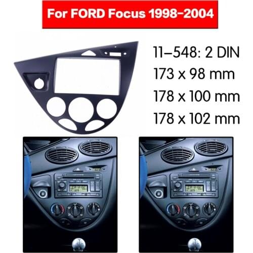 Frame Panel Top Radio Fascia For FORD Focus 1998-2004 Stereo Fascia Dash CD Trim Installation Frame Kit