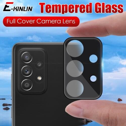 Camera Glass For Samsung Galaxy A52 A72 A32 A12 Full Cover 3D Curverd Lens Screen Protector Tempered Glass Camera Film