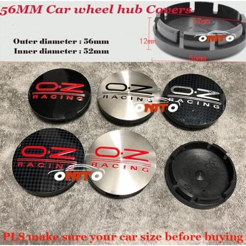 100pcs 56mm Auto Wheel Center Covers Car Stickers Logo for All Car OZ Racing Car Logo Badge Emblem Car Wheel Hub Caps Modified