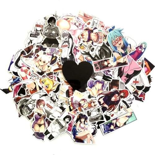 100pcs Cartoon bunnies sexy belle 2021 Stickers Decal For Snowboard Laptop Luggage Car Fridge DIY Styling Vinyl Home