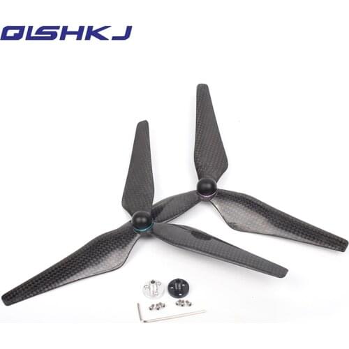 2 Pairs 9450S Full Carbon Fiber Propellers Self-tightening Props with Propeller Mounts for DJI Phantom 4/ PRO/ ADVANCED