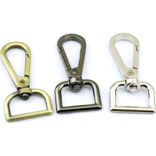 20pcs 19mm Swivel Lobster Leather Bag Handbag Purse Shoulder Strap Belt Clasp Clip Trigger Buckle Key Ring Snap Hook