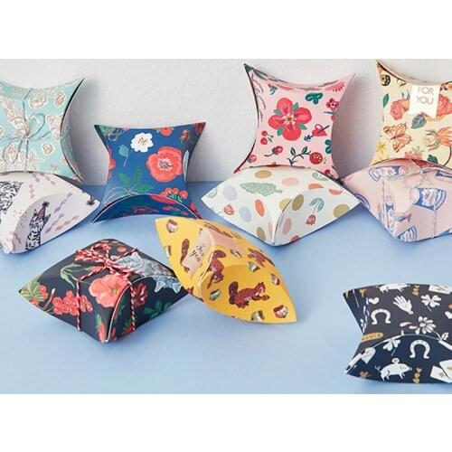 20pcs Flamingo Flower Fruit Paper Candy Boxes For Baby Shower Gift Box Birthday Party Favor Box