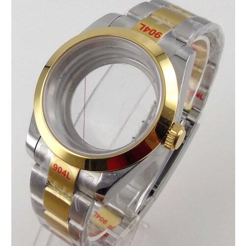 39mm Sapphire Glass transparent back Watch Case Fit For NH35 NH36 Miyota 8215 821A 8205 MOVEMENT