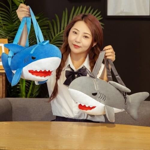 Childrens Shark Backpack Kids Doll Plush Bag Shark Baby Backpack Boy Girl Cute Animal Shark Bag Toy Gift