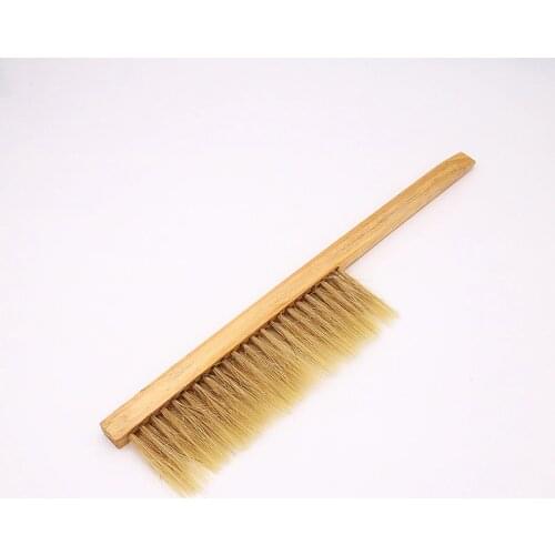DLKKLB Beekeeping Tools Yellow Wood Bee Sweep Brush Pigs Bristles Bee Brushes Beekeeping Equipment For Beekeeper