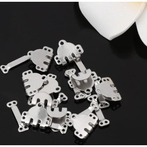 10x Trouser Skirt Hooks + Bars Fasteners For Suit Pants Extenders Tailor Sewing Q1JA