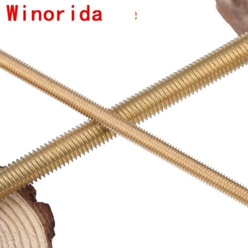Copper Wire Rod, Brass Rod, Copper Full-tooth Screw Rod, Complete Specification M2-M20. 1PCS