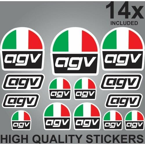 Fashion Rally car sticker Motos Suitable for 14x AGV HELMET STICKER SHEET DECALS STICKERS VINYL MOTORCYCLE instagram