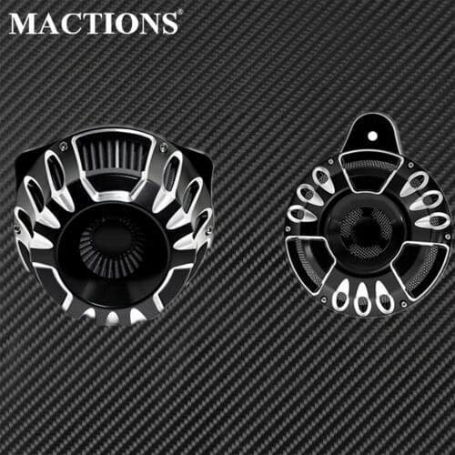 Motorcycle CNC Air Filter Cleaner Intake Filter &Horn Cover Kits For Harley Touring Street Glide Road Glide 08-16 Breakout FXSB