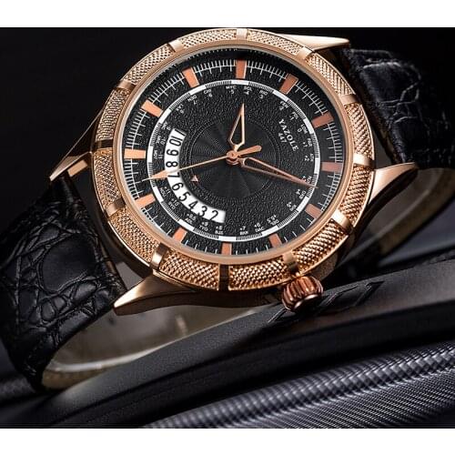 Top Brand Luxury YAZOLE Men Watch Fashion Casual Mens Watches Waterproof Male Clock Calendar Busines Designer Leather