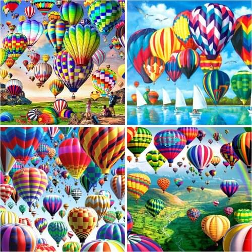 EverShine Full Square Diamond Embroidery Balloon Picture Diamond Painting 5D Landscape New Arrival Mosaic Rhinestones Home Decor