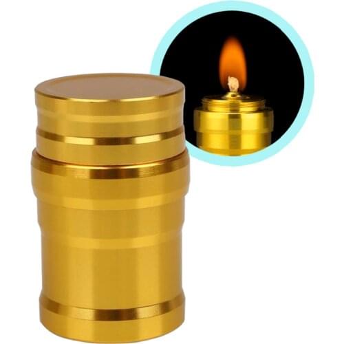 1PC Portable Metal Mini Alcohol Lamp Heating Liquid Stoves Outdoor survival Camping Hiking Travel (Without Alcohol)