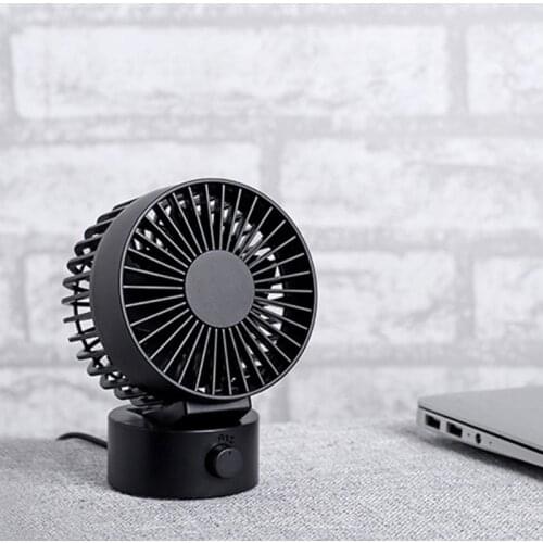 Portable Mini USB Fan Double Side Leaf Two Gear Small Desktop Table Fan Air Conditioning Cooler for Summer Sleep