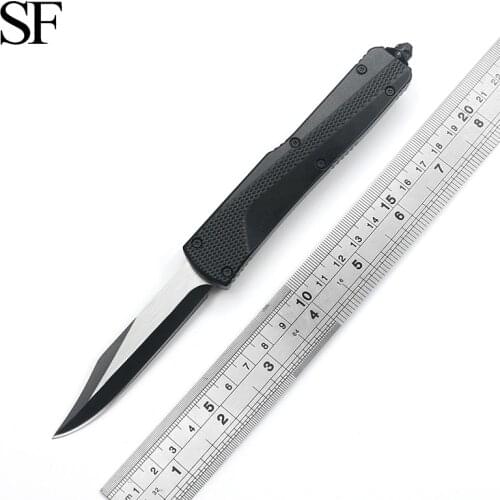 SF 7 Type OTF Slim Portable Hunting Knife 440C Blade Non-Slip Handle Outdoor EDC Tactical Camping Tool Holiday Gift