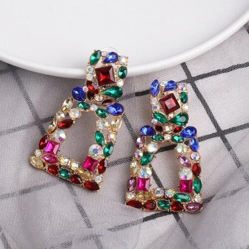 Juran Vintage Earrings for Women Earrings Jewelry Multicolor Geometric Metal Pendant 2020 Fashion Trend Earrings Jewelry Party