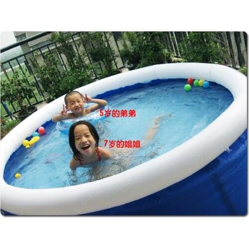 Xx24466 Dia 244cm Height 66cm Top Ring Inflatable Pool 8'*26" Large Family Laminated Swimming Pool No Accessarry No Filter