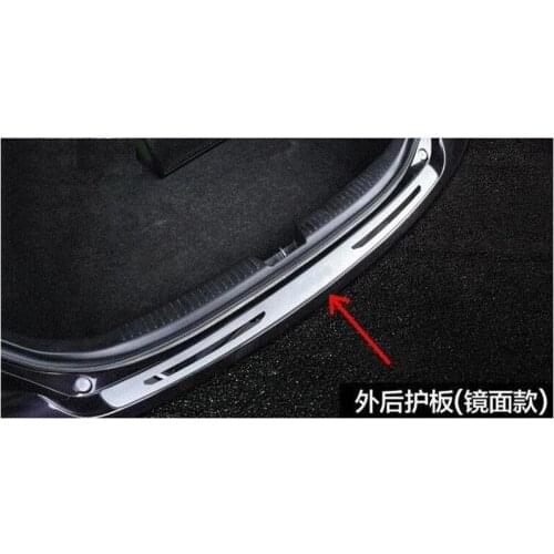 Stainless steel Protective Pad On Rear Trunk Trim Lid Threshold rear door sill For Mazda 6 Mazda6 2008-2015