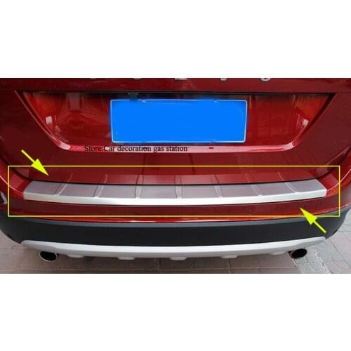 Stainless Steel Rear Bumper Protector Sill plate cover For Volvo XC60 2010 2011 2012