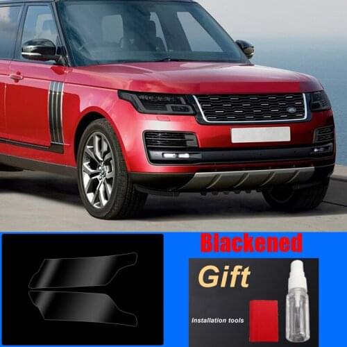 Car Headlight Protection Film Somke Black Transparent TPU Restoration Sticker For Land Rover Range Rover 2018-Present Exterior