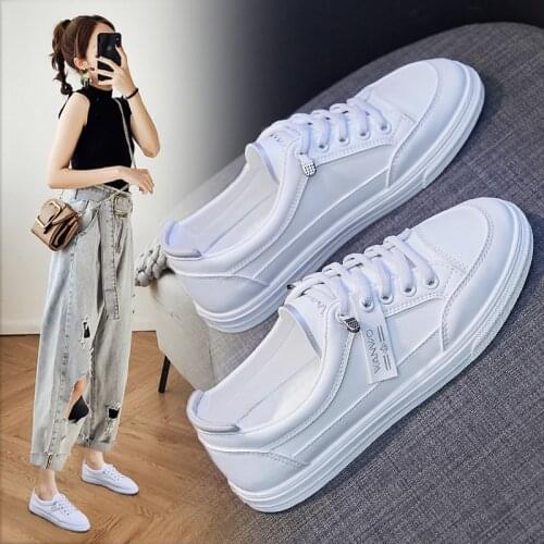 Womens Vulcanize Shoes 2021 Summer Mesh Breathable White Shoes Women Comfort Lace Up Flat Shoes Ladies Casual Non Slip Sneakers