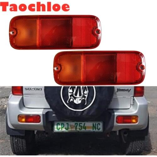 1Pair Left / Right Rear Bumper Fog Light Fog Lamp Case For SUZUKI Car Jimny 2006 - 2016 jimny accessories jimny parts No bulbs