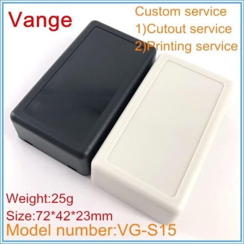 1pcs/lot injected distribution box plastic IP54 ABS plastic diy enclosure for electronic equipment 72*42*23mm