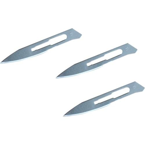 10pcs Individual Package Surgical Knife Replacement Blades No. 18 Sculpting Blades Carbon Steel Carving Knife Hygienic Safety