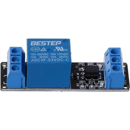 3.3V 1 Channel Relay Low Level Trigger Relay Module with Optocoupler Isolation