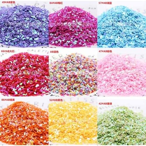 3mm moon bead nail polish sequin glass ball filling crystal mud accessory wedding party throwing sequins JJ368