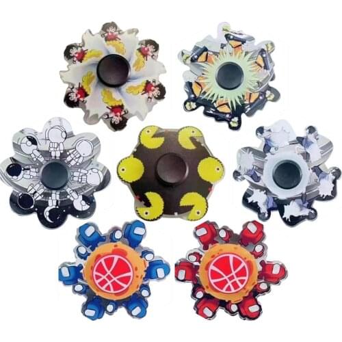 3D Spinner Animation Finger Gyroscope Fidget Spin-ner Finger Running Cartoon Animation Squeezed StresFidget Toys For Kids Adults
