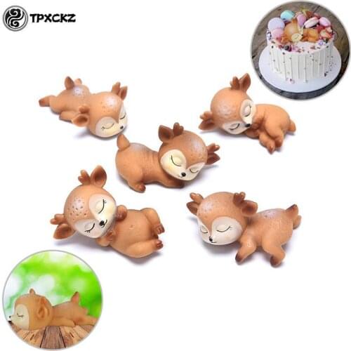 3d Sleeping Deer Silicone Mold Diy Soap Gypsum Resin Mold Chocolate Fondant Cake Decoration Tools